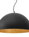 Lampa Sufitowa Wisząca Misa Metalowa 60cm APP380-1CP Czarna
