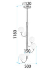 Lampa Sufitowa Wisząca Gold APP1585-6CP 8