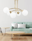 Lampa Wisząca Sufitowa Złota APP1577-6C 6