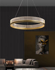 Lampa Wisząca APP1190-CP Złota 60cm