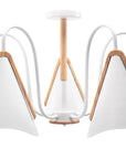 Lampa Sufitowa Skandynawska Pięcioramienna App606-5c Biała