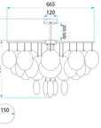 Lampa Sufitowa Wisząca APP1948-3CP 11