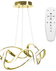 Lampa sufitowa nowoczesna LED + PILOT EVE APP821-CP Złota