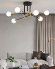Lampa Sufitowa Wisząca App733-8c Złota