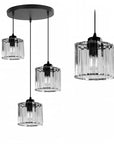Lampa Sufitowa Kryształ APP513-3CPR Czarna