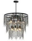 Lampa Kryształowa Wisząca App1314-cp Czarna 1