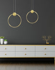 Lampa Sufitowa Wisząca Led App1393-cp Gold 30cm