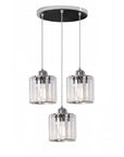 Lampa Sufitowa Kryształ APP510-3CPR Srebrna