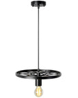 Lampa Sufitowa Wisząca Retro Koło Loft APP212-1CP
