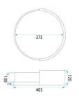 Lampa Sufitowa Plafon APP1931-C 40cm WOOD 10