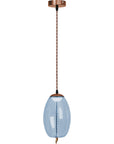 Lampa LED Sufitowa Wisząca Szklana APP441-CP Niebieska