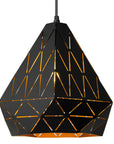 Lampa Sufitowa Trójkątna Geometryczna App252-1cp Czarna