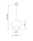 Lampa Wisząca APP1027-1CP