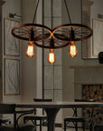 Lampa Sufitowa Wisząca App213-3cp Koło Industrial