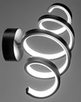 Lampa Ścienna Kinkiet Led Spring App826-w Czarny Mat