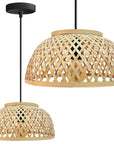 Lampa Wisząca Bambusowa APP1628-1CP 1