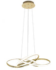 Lampa sufitowa nowoczesna LED + PILOT APP815-CP Node Złota
