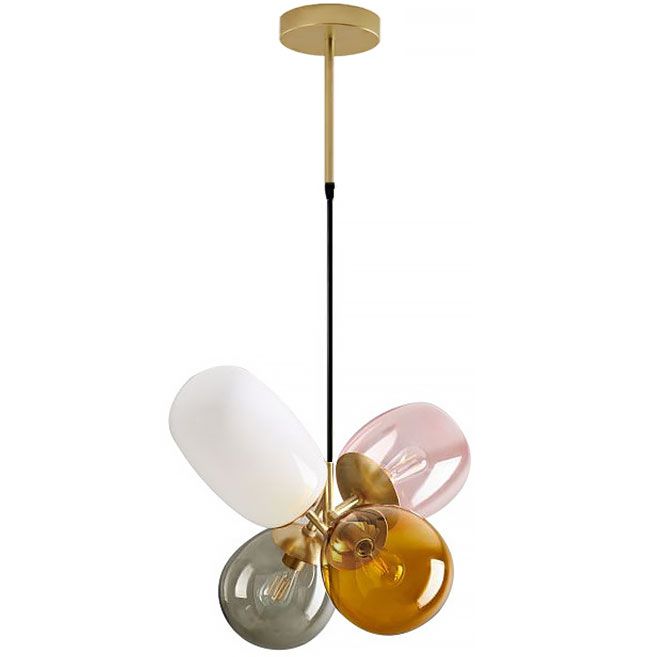 Lampa Sufitowa Wisząca Szklana APP436-4C Multicolor