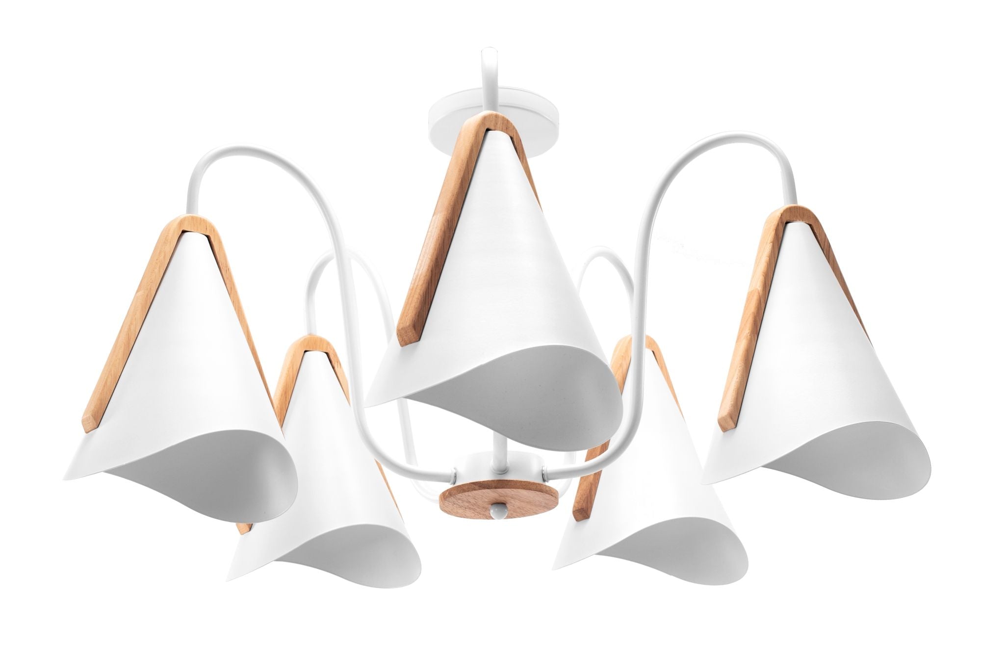 Lampa Sufitowa Skandynawska Pięcioramienna App606-5c Biała