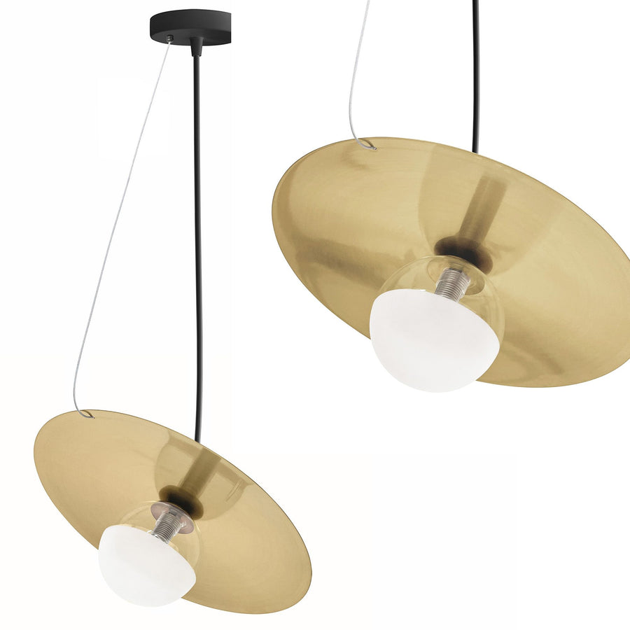 LAMPA SUFITOWA WISZĄCA APP1417-CP czarna/złota