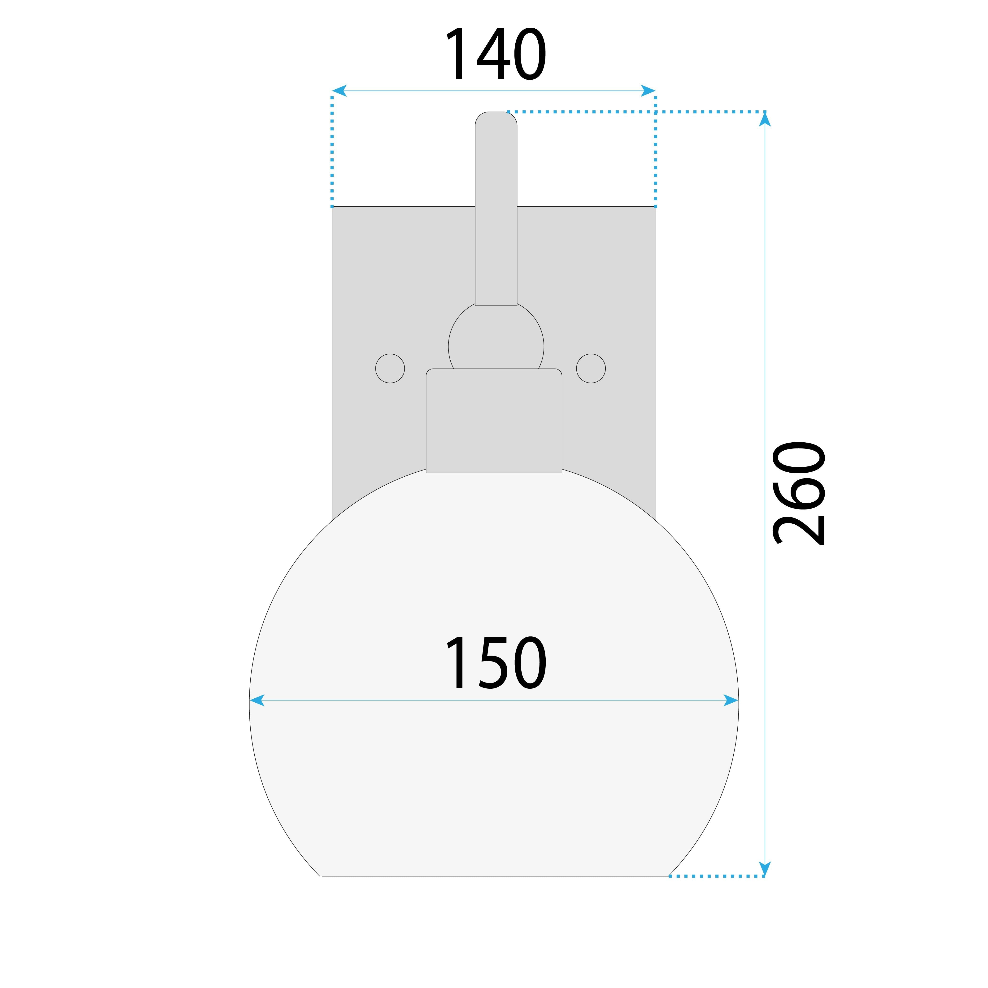 Lampa Kinkiet Black Gold APP1580-1W 5