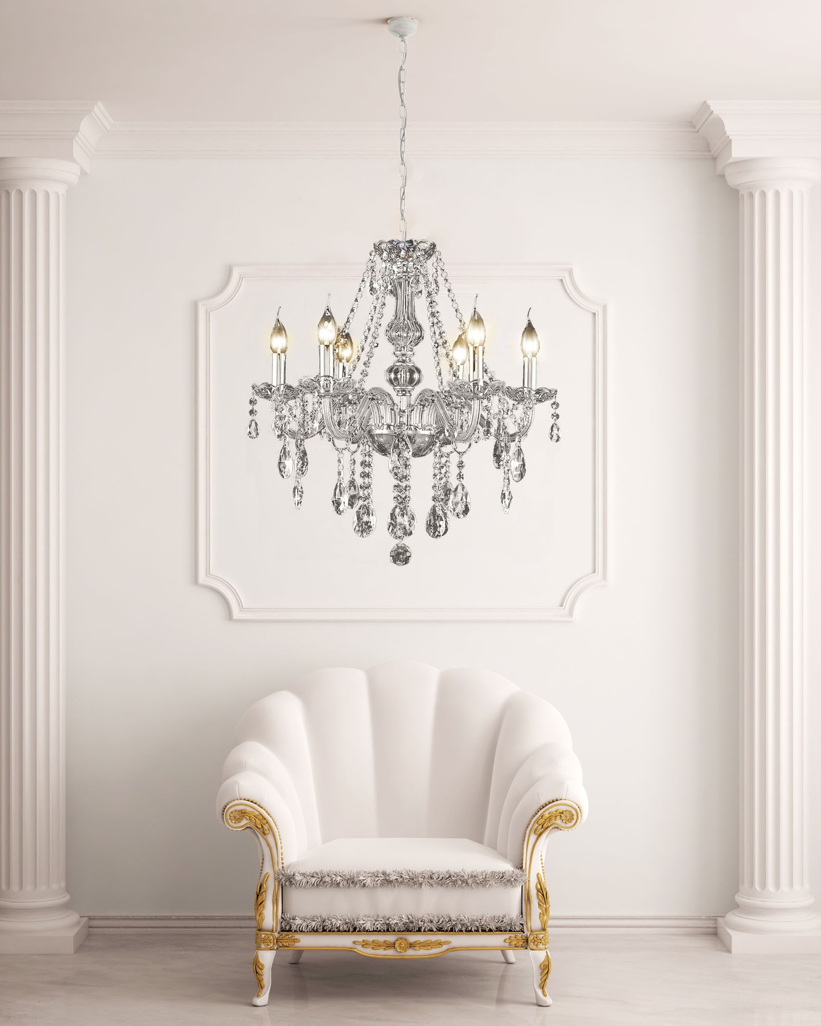 Lampa Kryształowa Żyrandol 392183