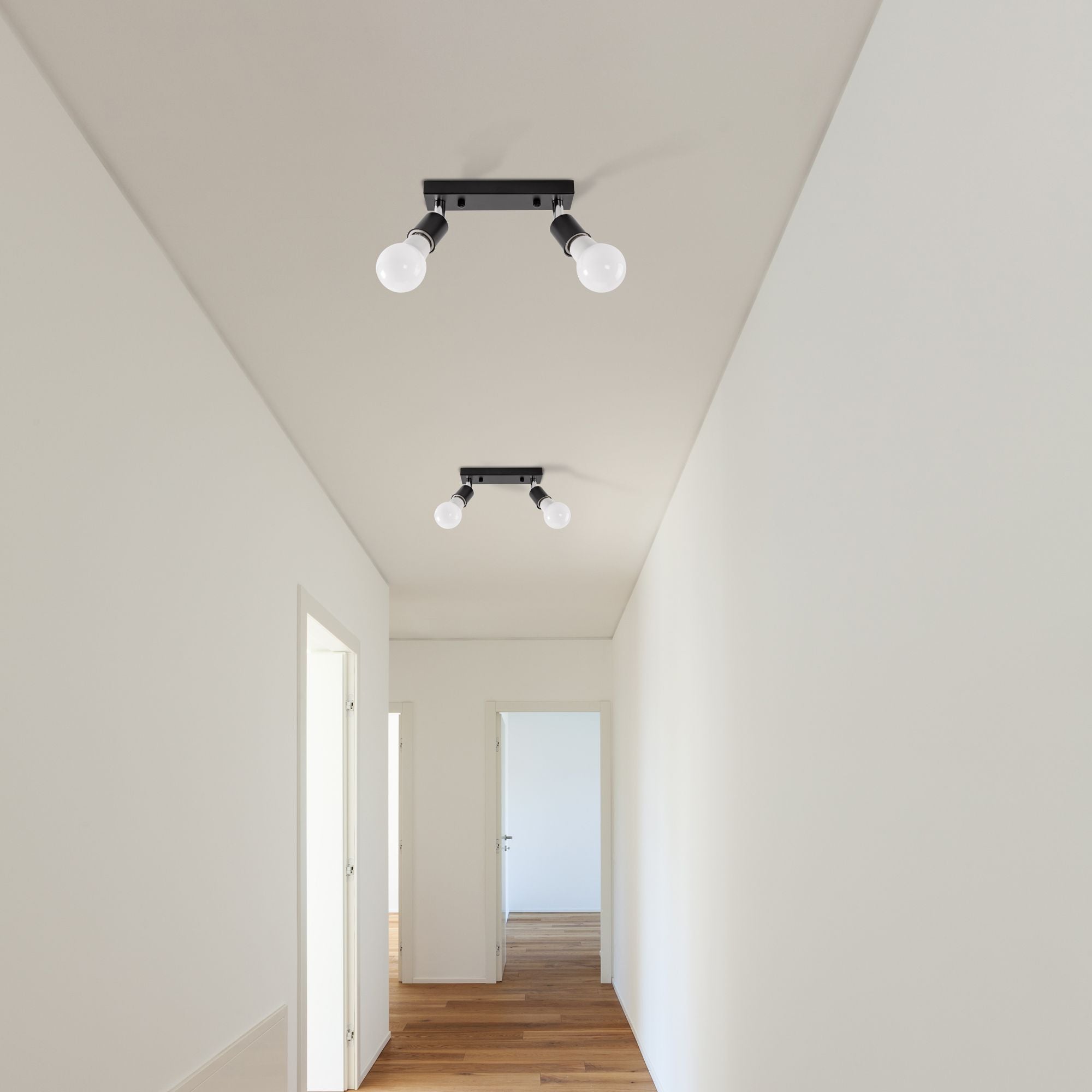 Lampa Sufitowa Reflektor Plafon APP696-2C Czarna