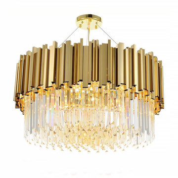 Lampa Sufitowa Kryształowa App601-c Złota 1