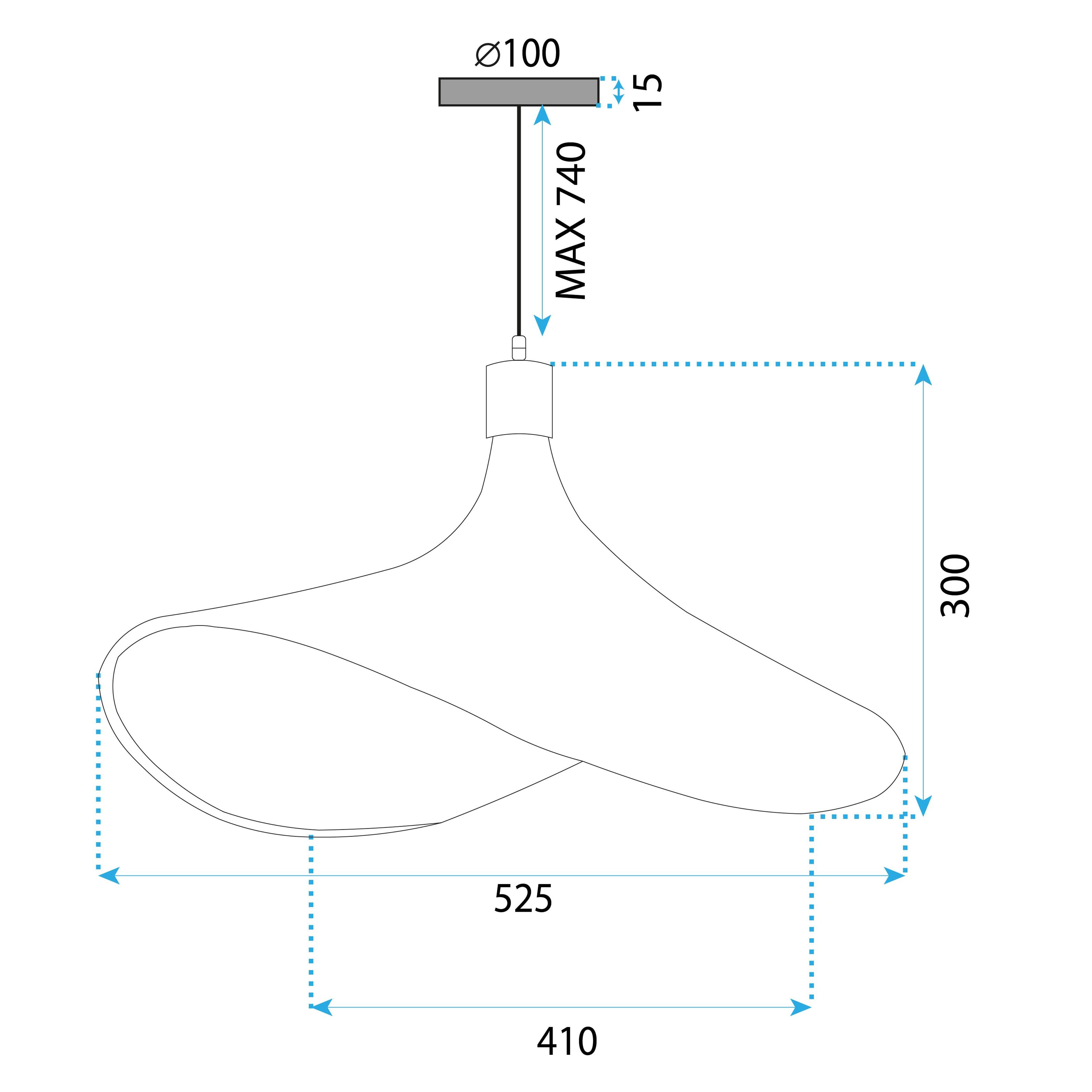 Lampa Wisząca Bambusowa APP1641-1CP 50cm 7