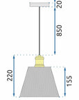 Lampa sufitowa APP944-1CP Set Czarna