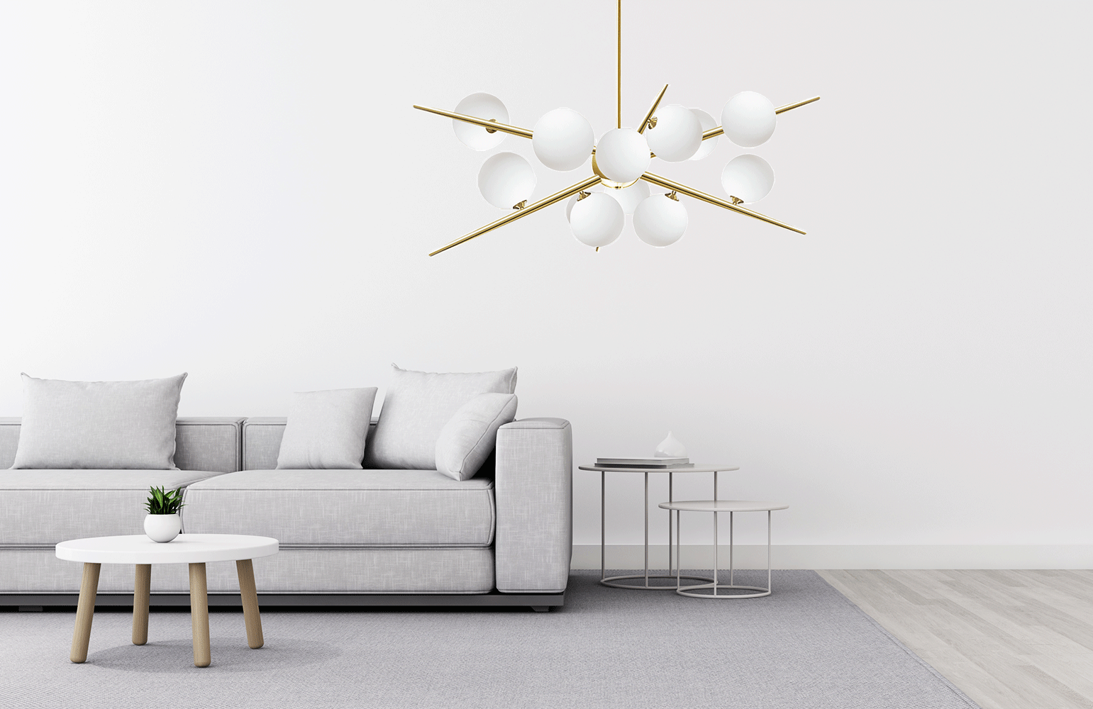 Lampa Wisząca APP998-12CP Złota