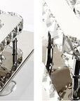 Lampa Sufitowa Kryształowa Kwadratowa Plafon Glamour 8W APP405-C APP406-C