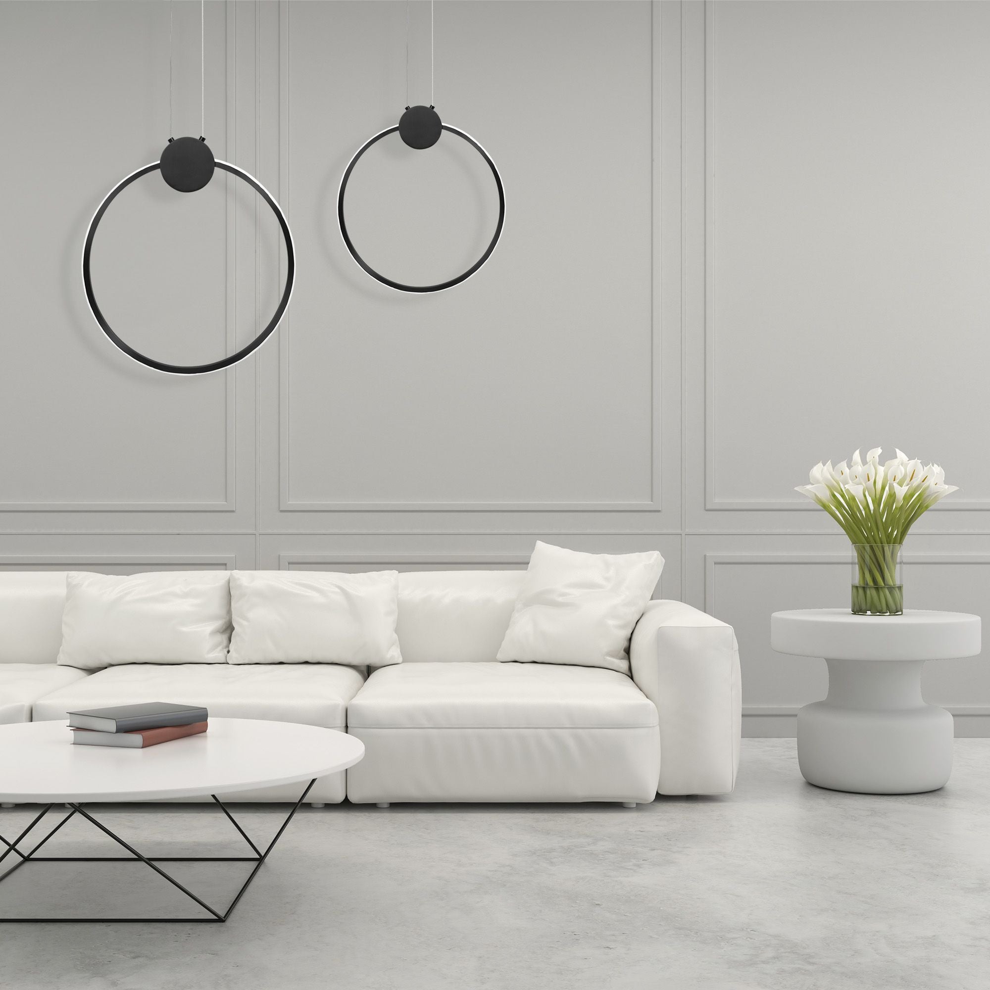 Lampa Sufitowa Wisząca Led App1398-cp Black 50cm