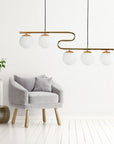Lampa Sufitowa Wisząca Gold APP1599-5CP 4