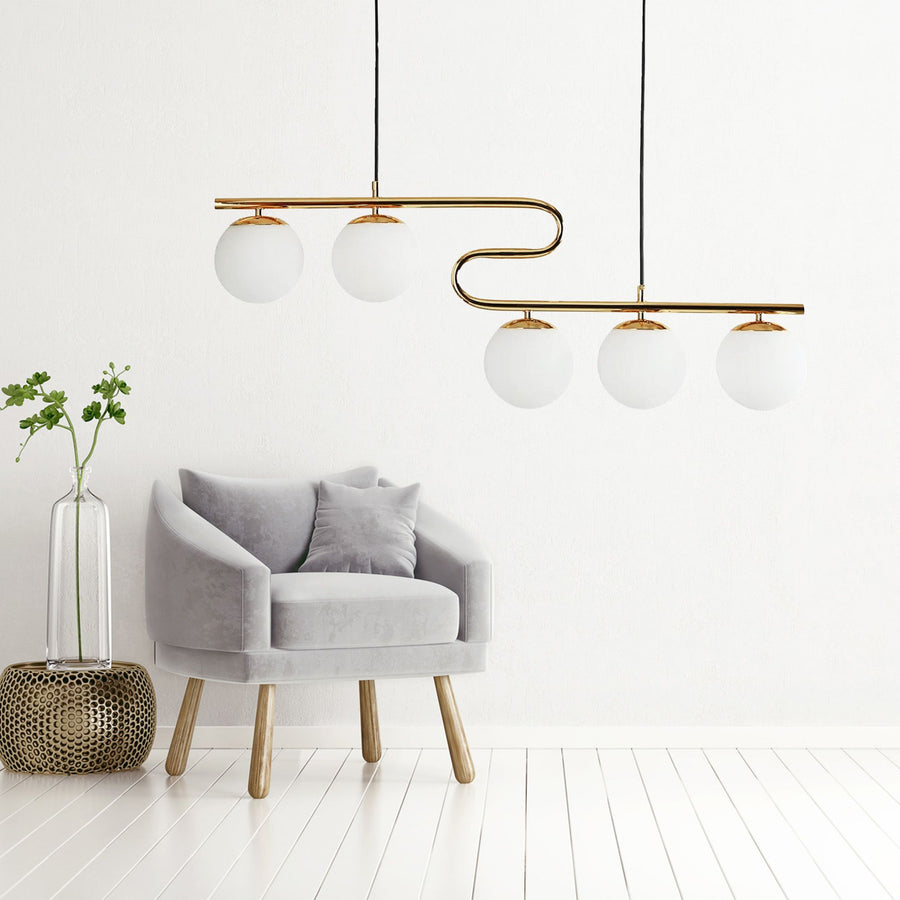 Lampa Sufitowa Wisząca Gold APP1599-5CP 4