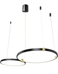 Lampa Ring led + pilot APP763-30-50 Czarna