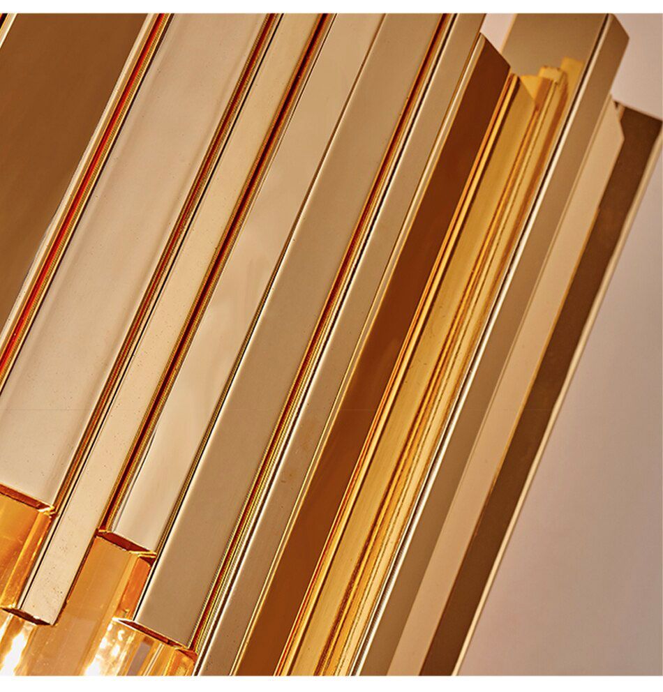 Lampa kryształowa kinkiet 312357 Złota