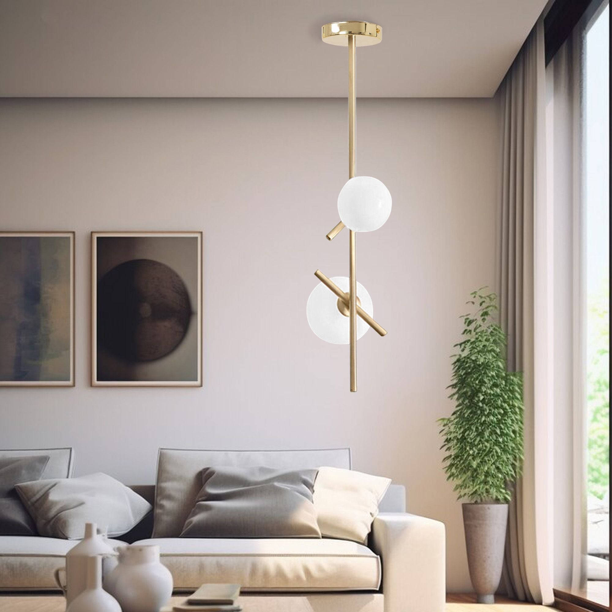 Lampa Sufitowa Wisząca Gold APP1666-2CP 3