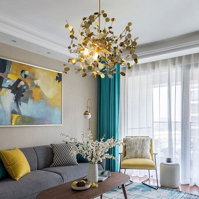 Lampa Wisząca Ekstrawagancka APP546-3CP  Złota