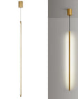 LAMPA SUFITOWA WISZĄCA LED APP1414-C GOLD 100cm