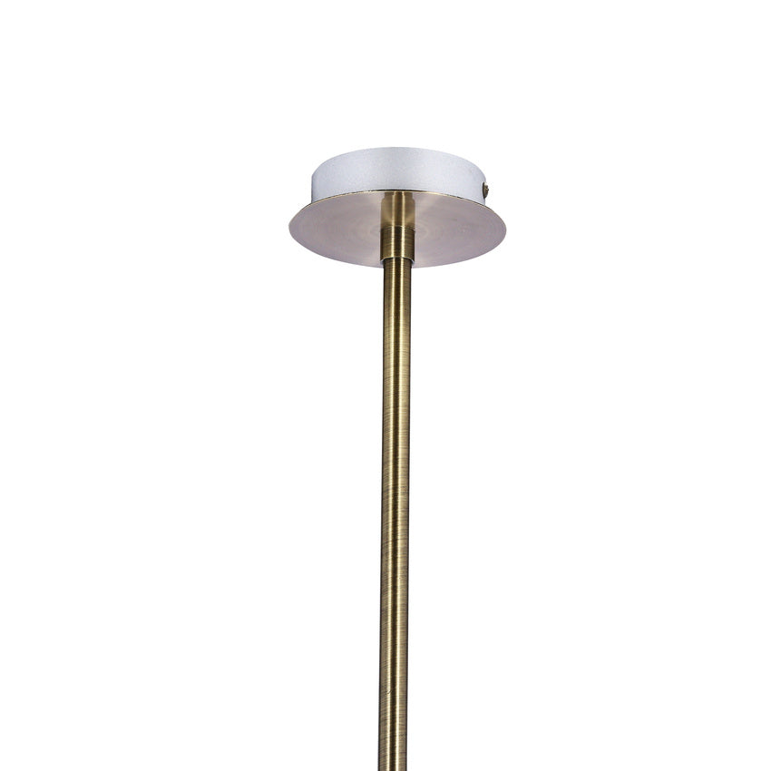 Lentini lampa wisząca patynowy 5x40w g9 klosz bursztynowy