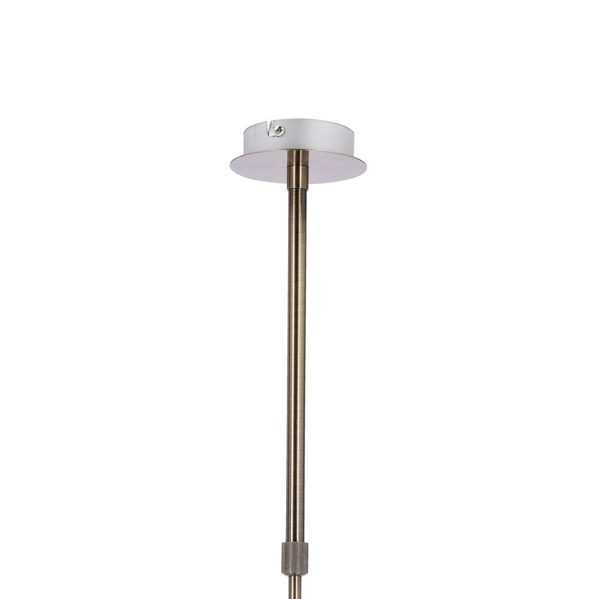 Lentini lampa wisząca patynowy 6x40w g9 klosz bursztynowy