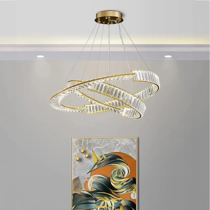 LAMPA WISZĄCA LED APP1524-CP60/80 GOLD 10