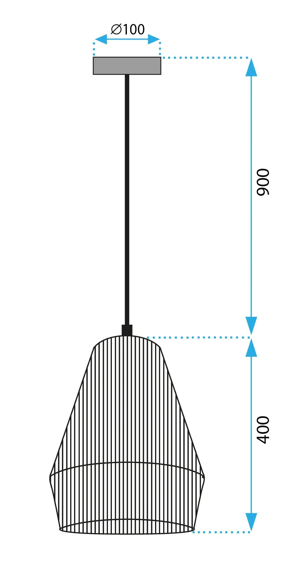 Lampa Wisząca Boho APP1310-CP 10