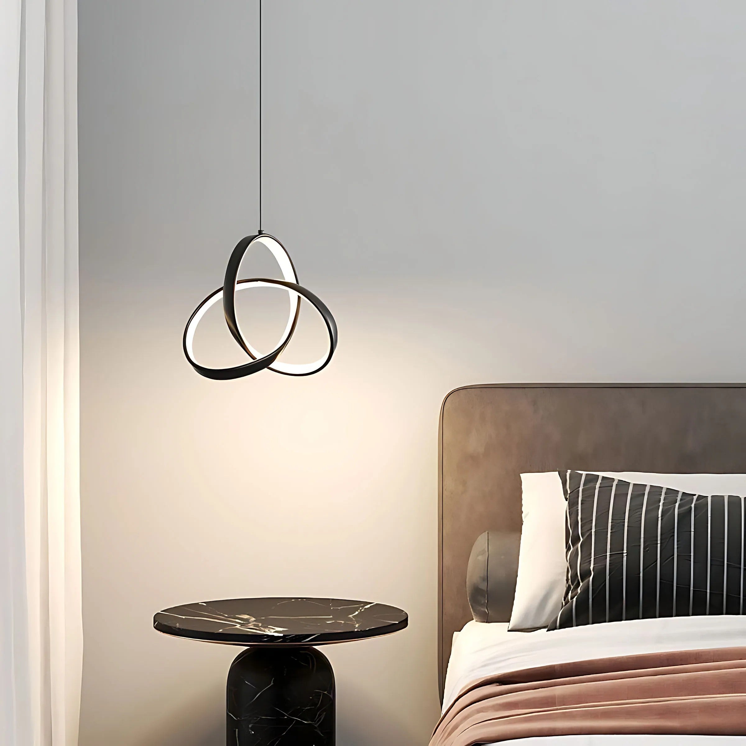 LAMPA SUFITOWA WISZĄCA LED APP1784-CP CZARNA 10