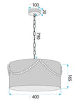 LAMPA SUFITOWA WISZĄCA APP1741-1CP 40 Cm 10