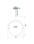 Lampa Wisząca LED APP1426-C 35cm 10