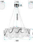 Lampa Sufitowa Wisząca APP1544-8CP Złota Szczotkowana 10