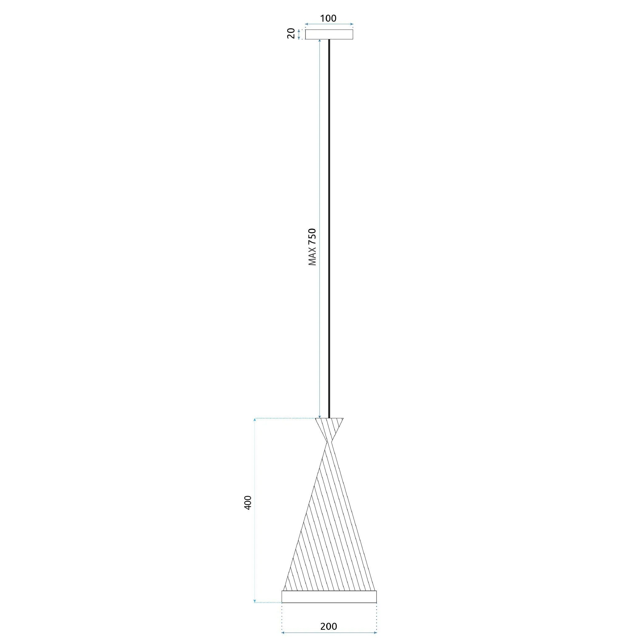 Lampa Wisząca Boho APP1185-1CP 10