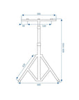 Halogen LED Budowlany Na Statywie 2x30W RSL001-30N 10